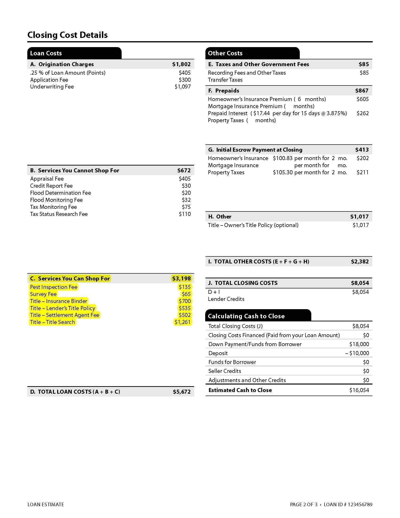 calex impounds on the loan estimate calex impounds on the loan estimate