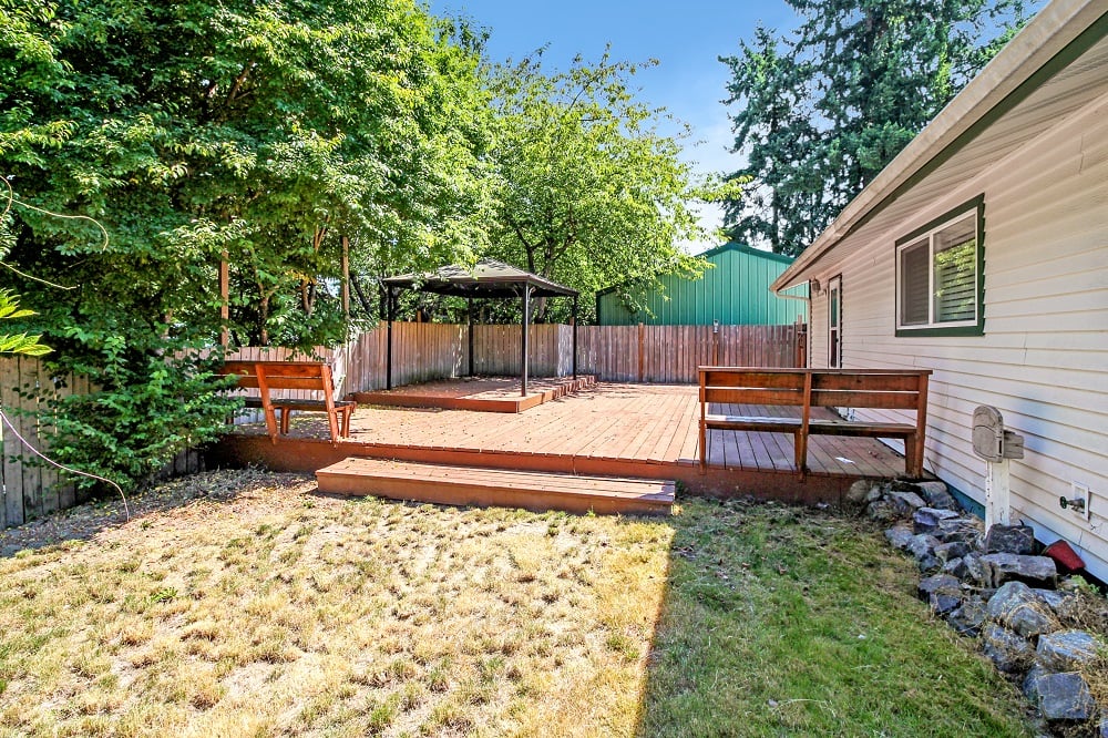 Backyard home for sale in Sumner
