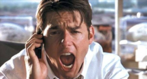 guy yelling in to phone