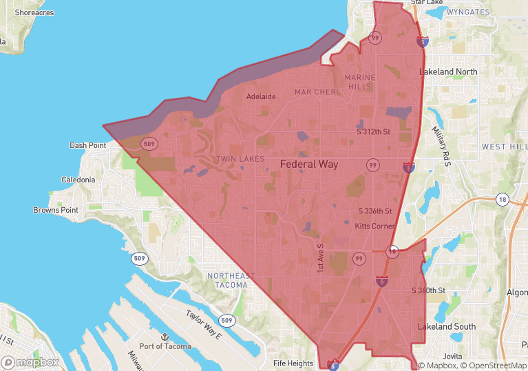 Federal Way Local Information Demographic stats, schools, top business
