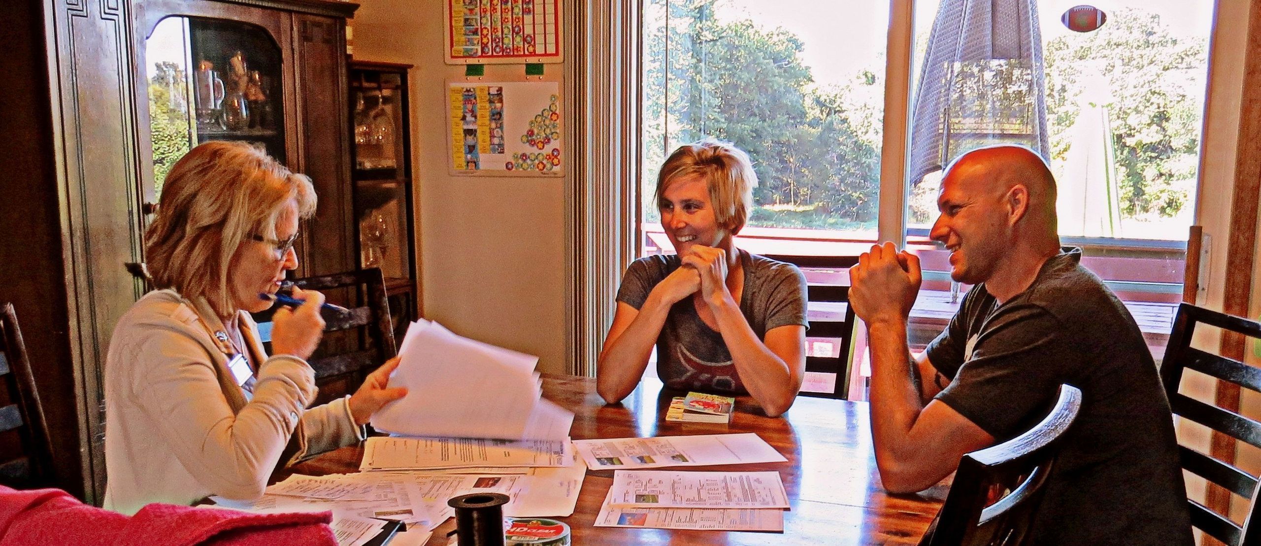Marianne McCreary with clients