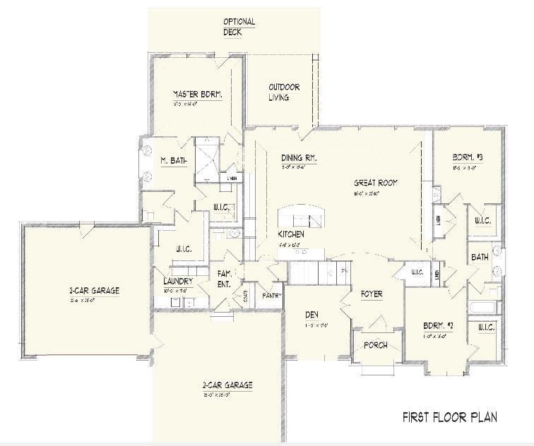 Woodland Home Design| Main Floor