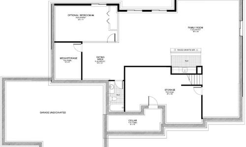 Riverton Floor Plan &#8211; Basement