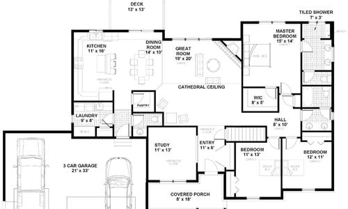 Riverton Floor Plan &#8211; Main Floor