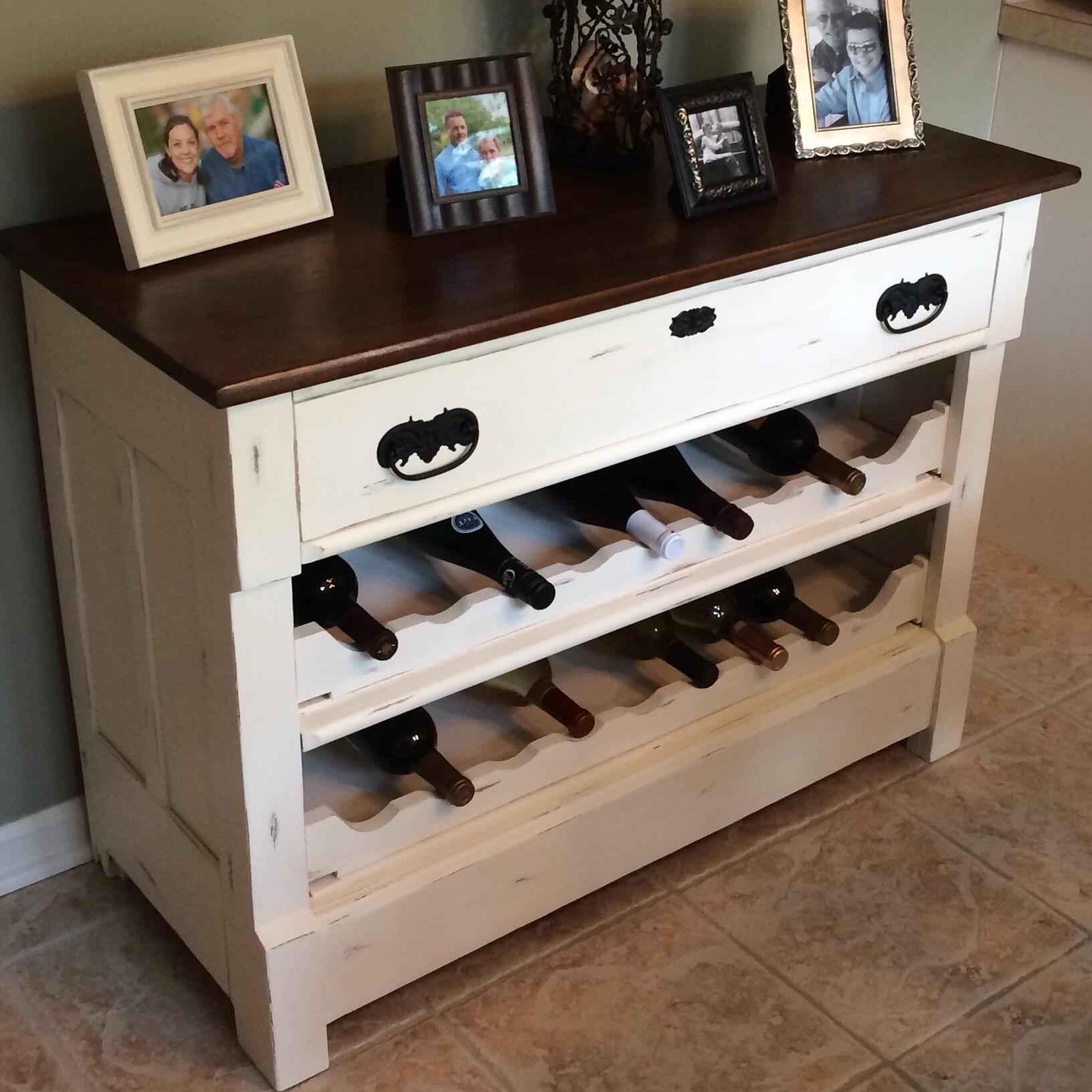 dresser to wine rack the happy housewife The Cameron Team