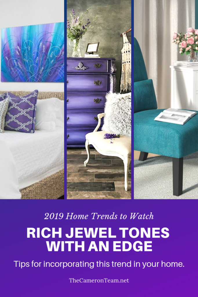 2019 Home Trends to Watch - Rich Jewel Tones with an Edge