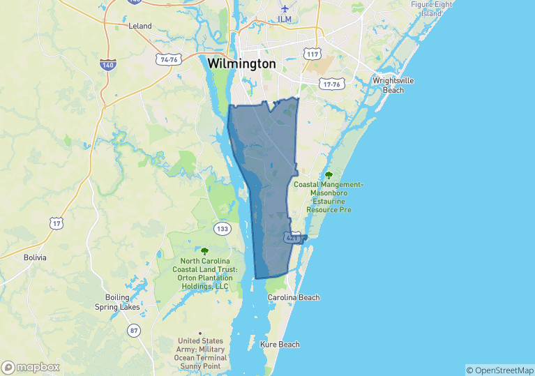 Wilmington Nc Zip Codes Map - Maps For You