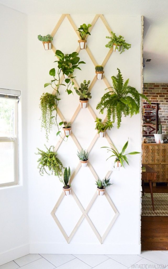 Vintage Revivals - DIY Indoor Leather Wall Trellis