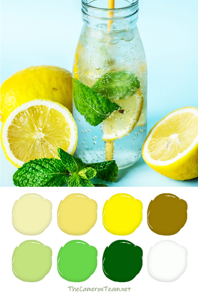 Lemon Water Color Palette - The Cameron Team