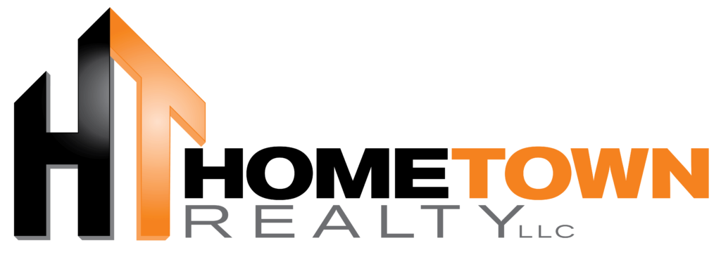 Hometown Realty Orange and Black Logo