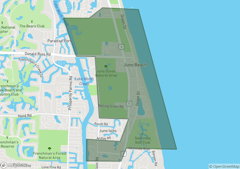 Juno Beach Neighborhoods