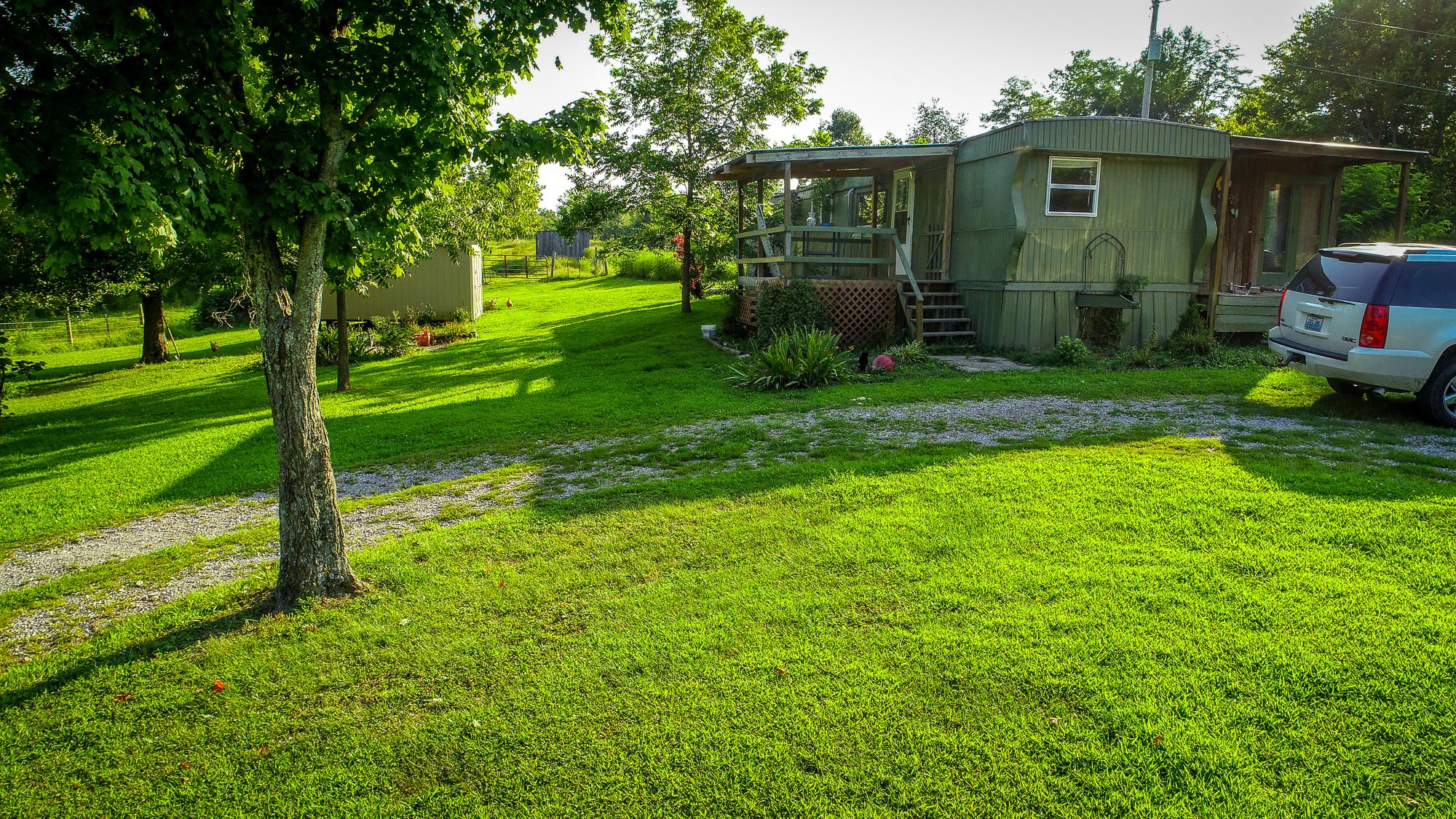 20 acres, 2 ponds, 2 springfed creeks, organic orchard and garden