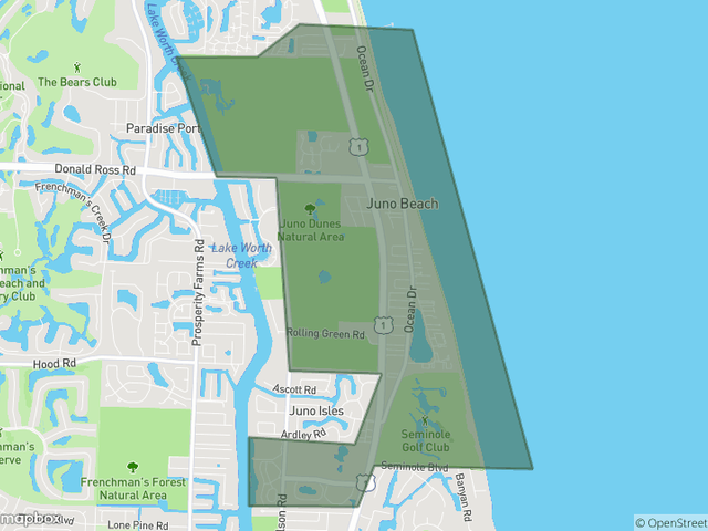 Juno Beach Neighborhoods